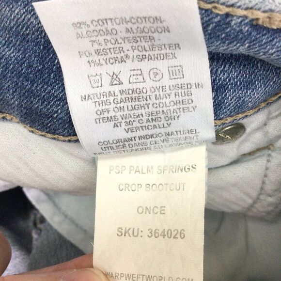 Warp + Weft Womens PSP Palm Springs Crop Bootcut Denim Jeans Blue Size 20 NWT - Picture 11 of 12